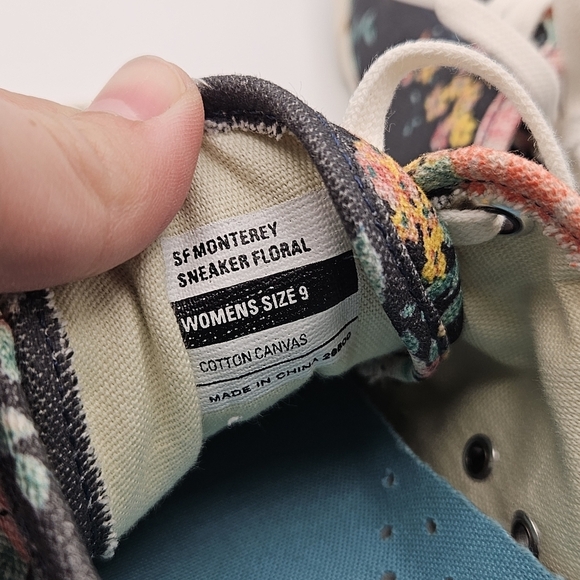 SeaVees Monterey sneaker navy floral size 9 - Picture 7 of 7